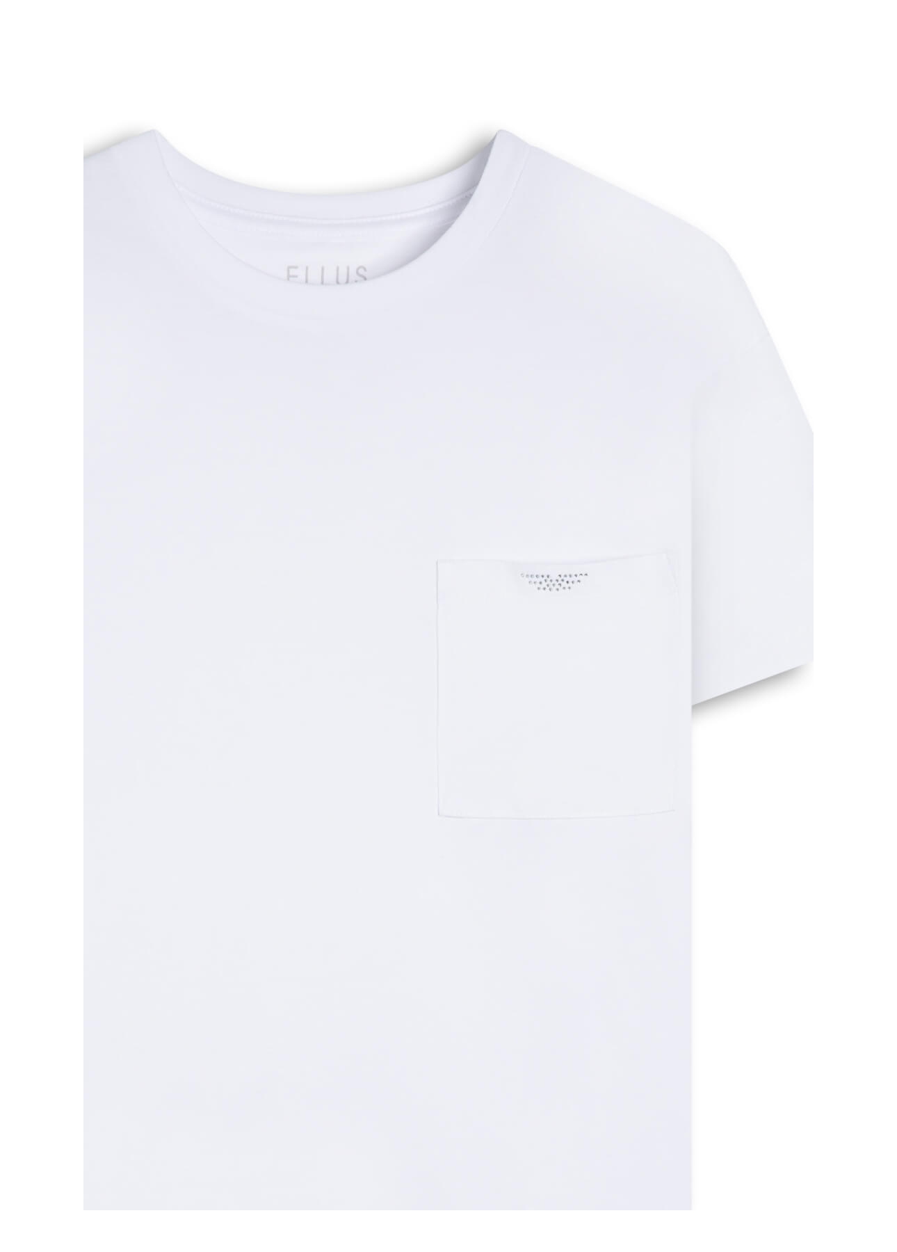 Blusa Cropped Pocket Hotfix Branco