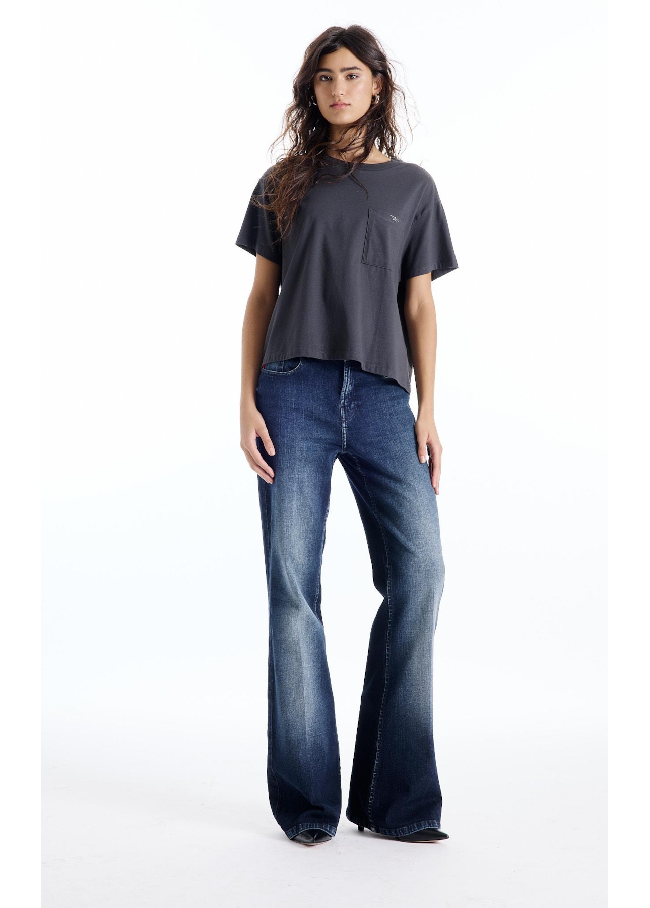 Blusa Cropped Pocket Hotfix Plumbo