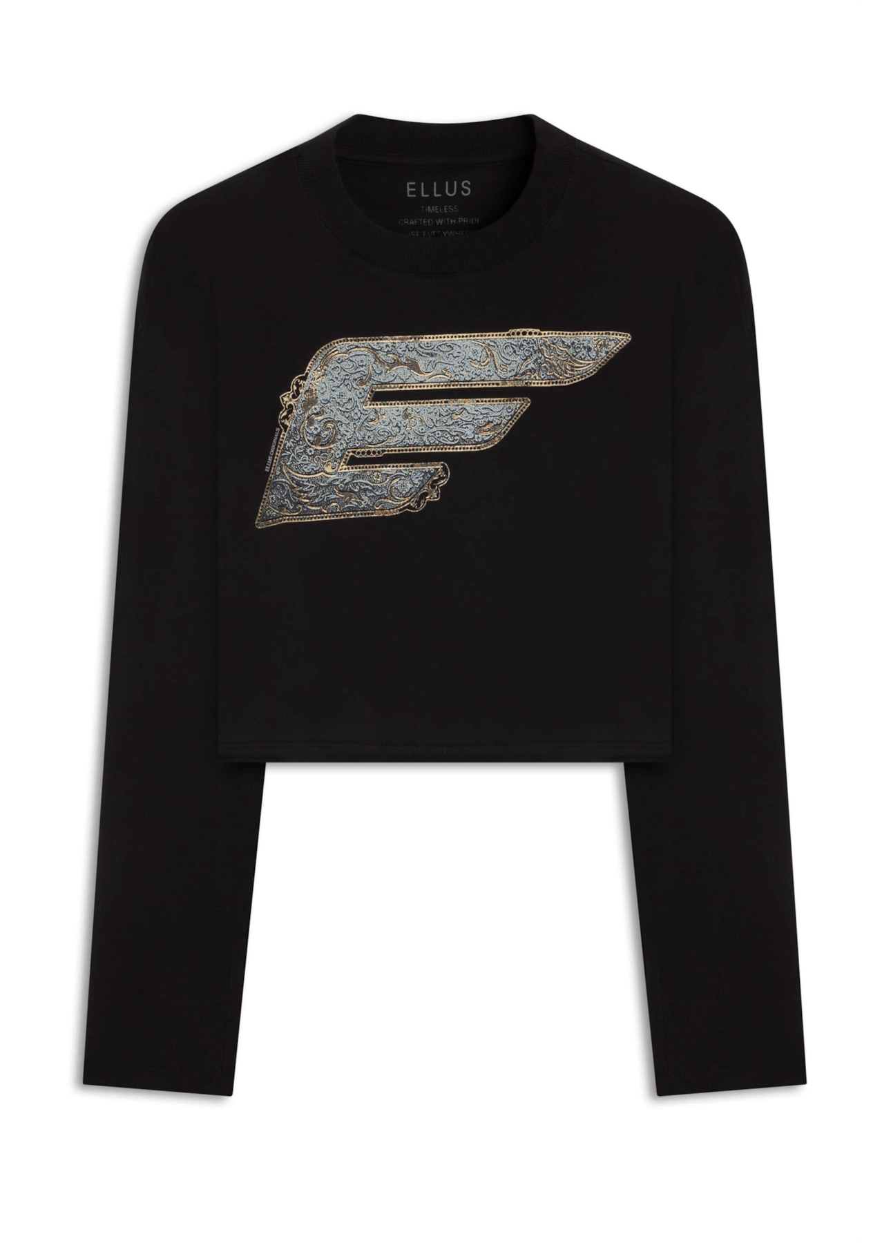 Blusa  Cropped Western Buckle Preto