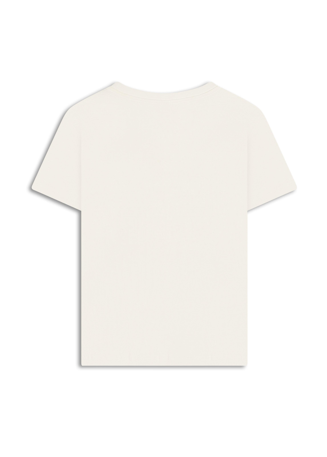 Blusa Cursive Baby Look Off White
