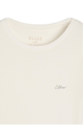 Blusa Cursive Baby Look Off White