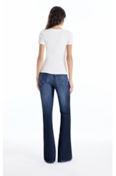 Blusa Cursive Baby Look Off White