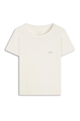 Blusa Cursive Baby Look Off White
