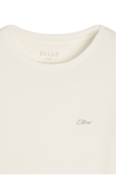Blusa Cursive Baby Look Off White
