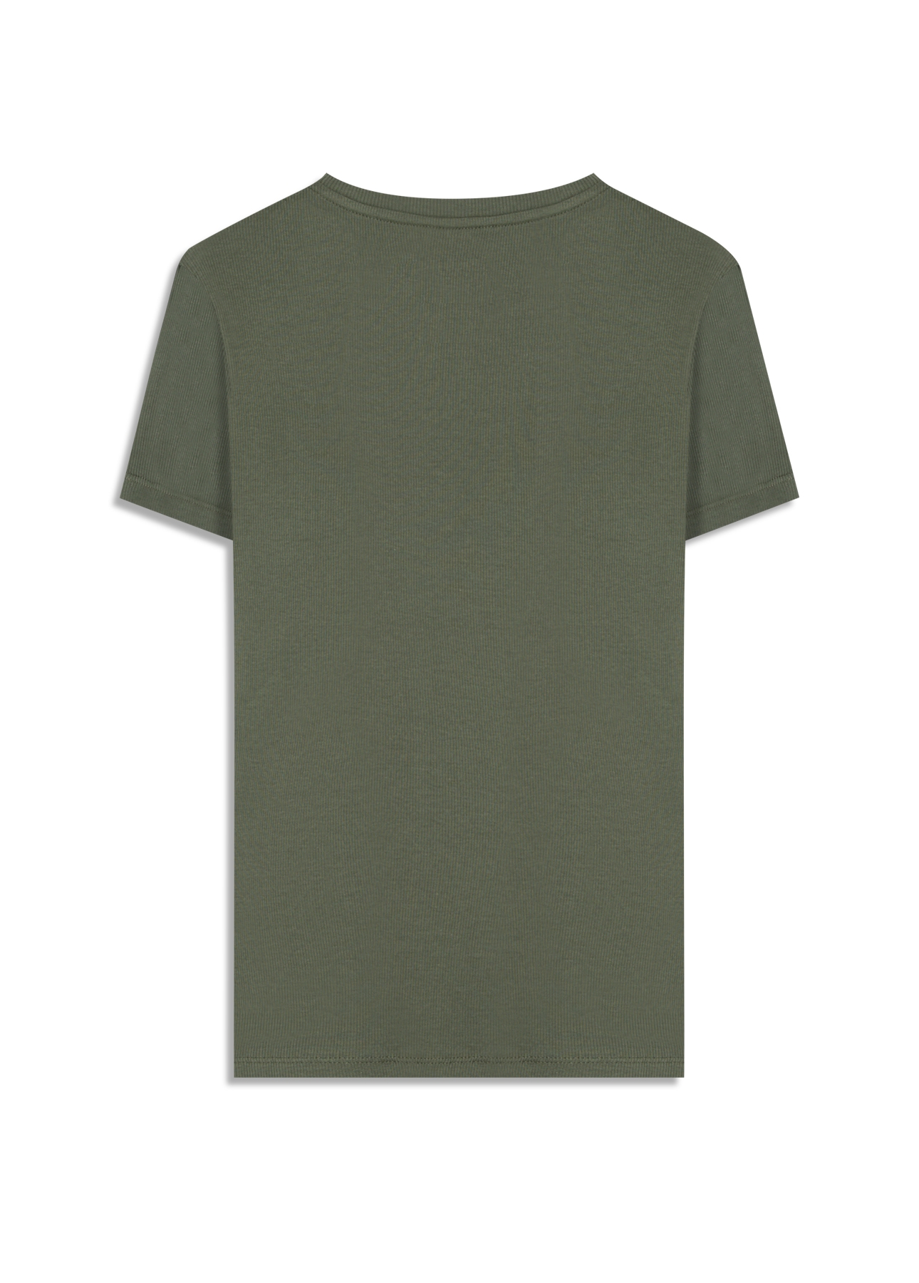 Blusa Cursive Baby Look Verde Army