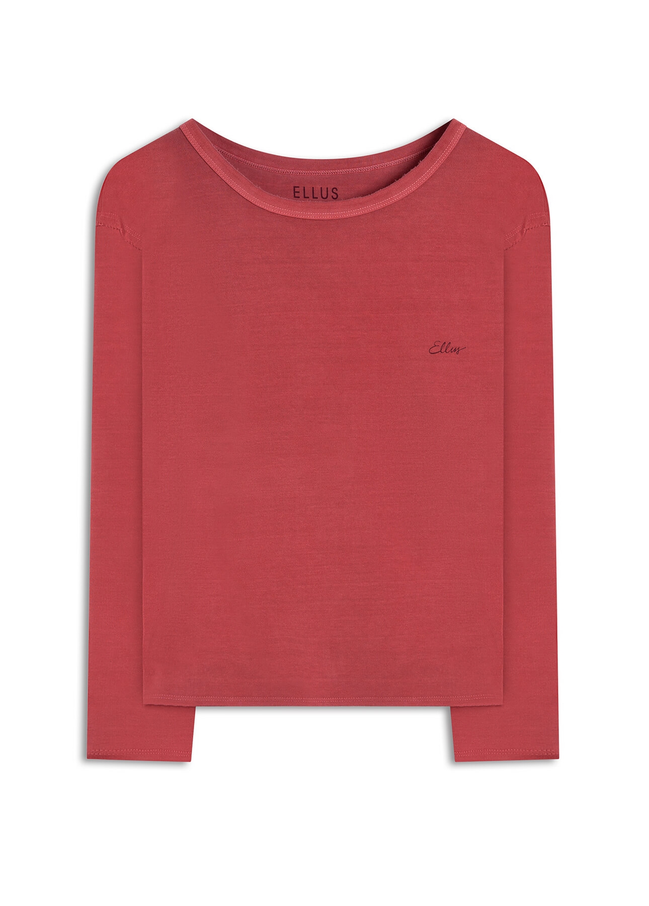Blusa Cursive Washed Cereja