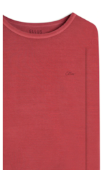 Blusa Cursive Washed Cereja