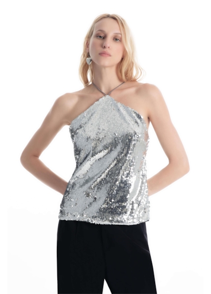 Blusa Dance Ellus Prata
