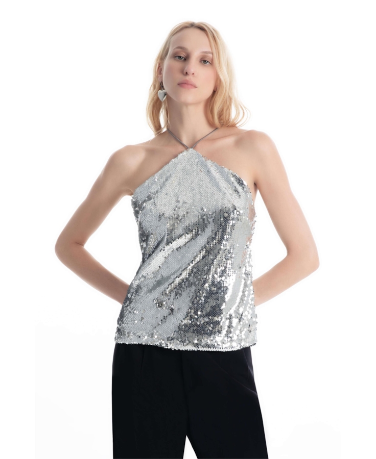 Blusa Dance Ellus Prata