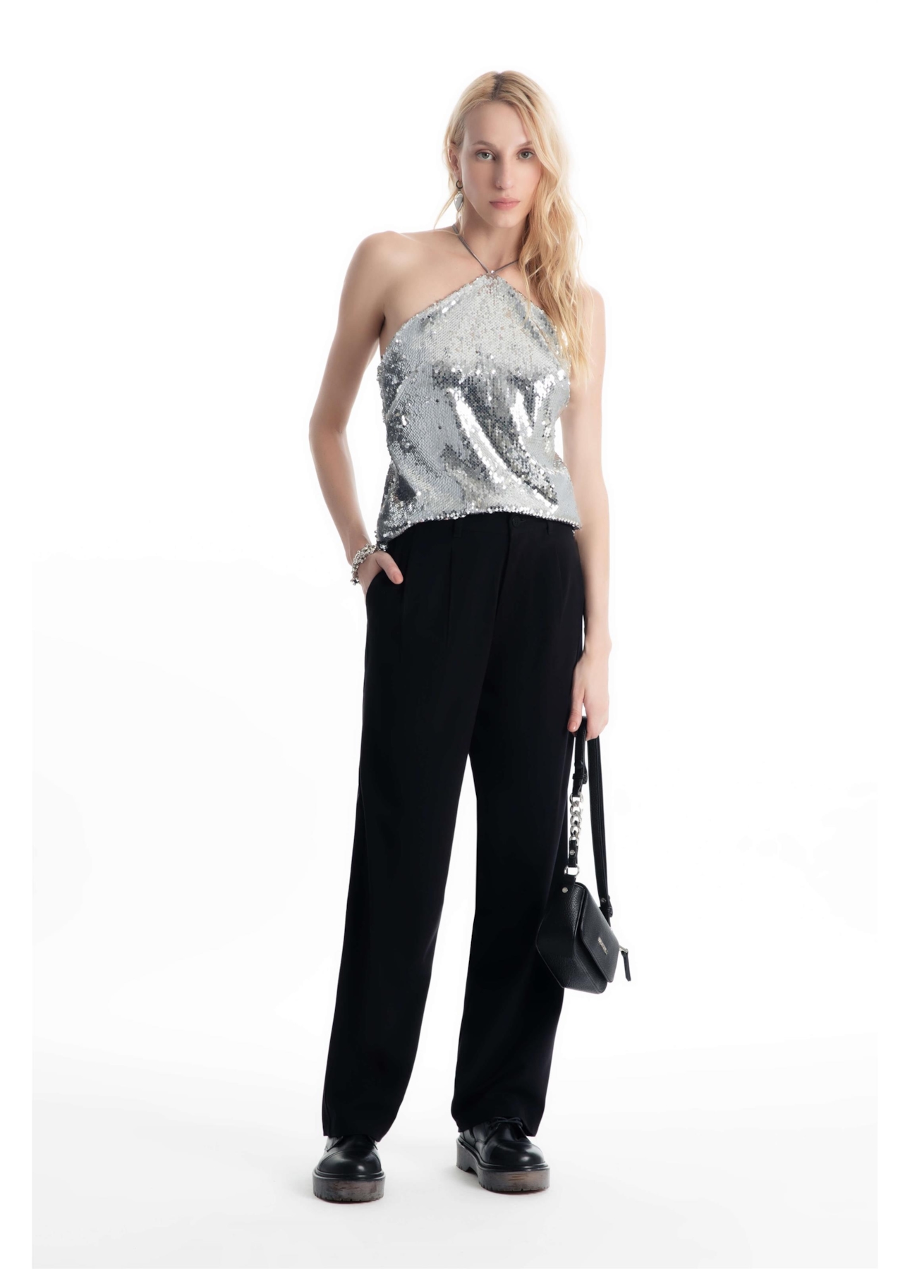 Blusa Dance Ellus Prata