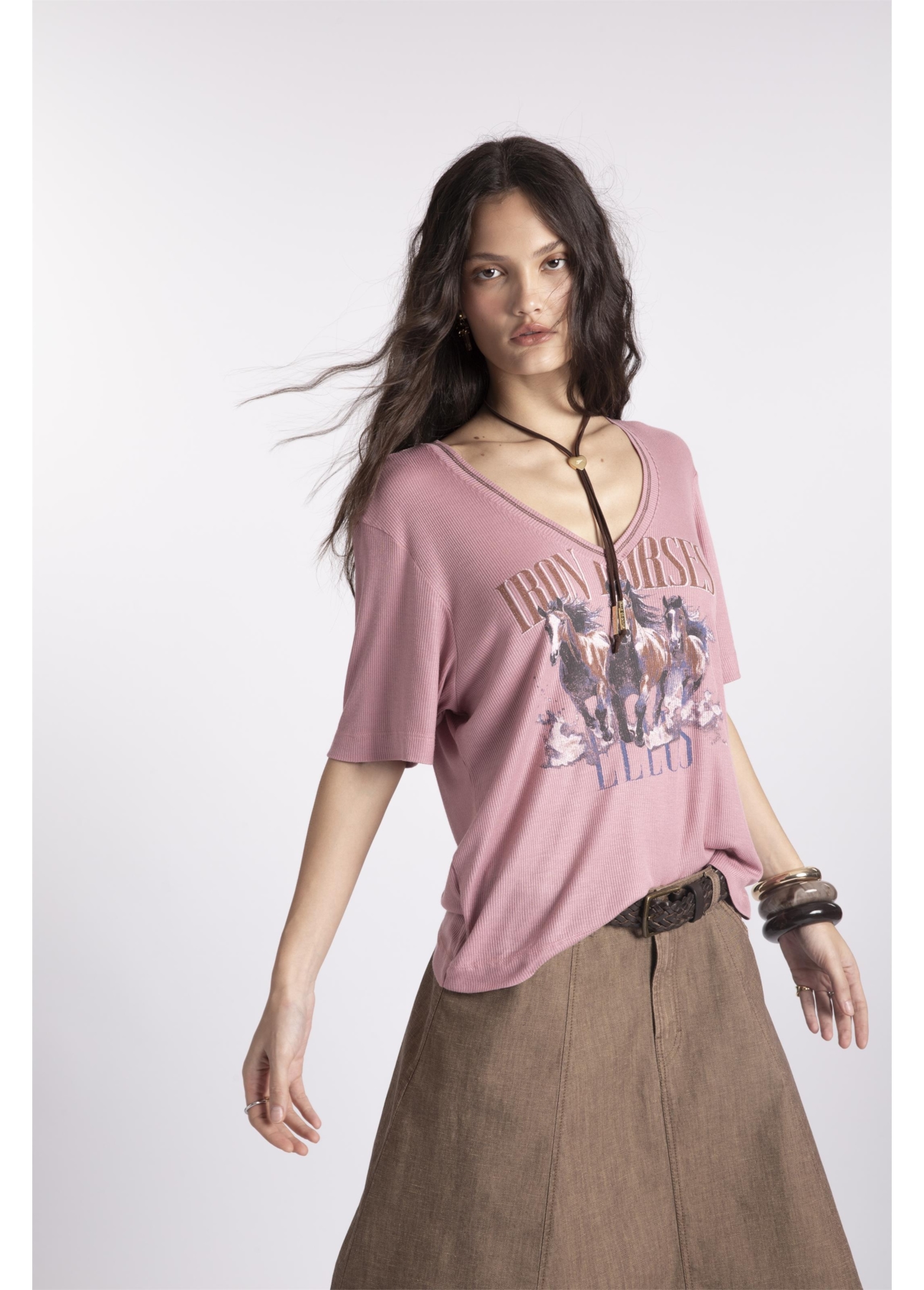Blusa Desert New York  Rosa Velho