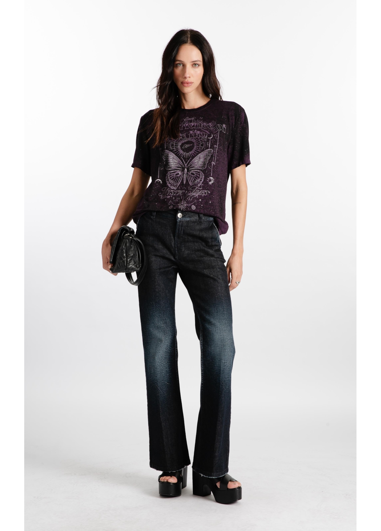 Blusa Devore Butterfly Mystic Roxo