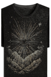 Blusa Devore Easa Mirror Mystc Preto