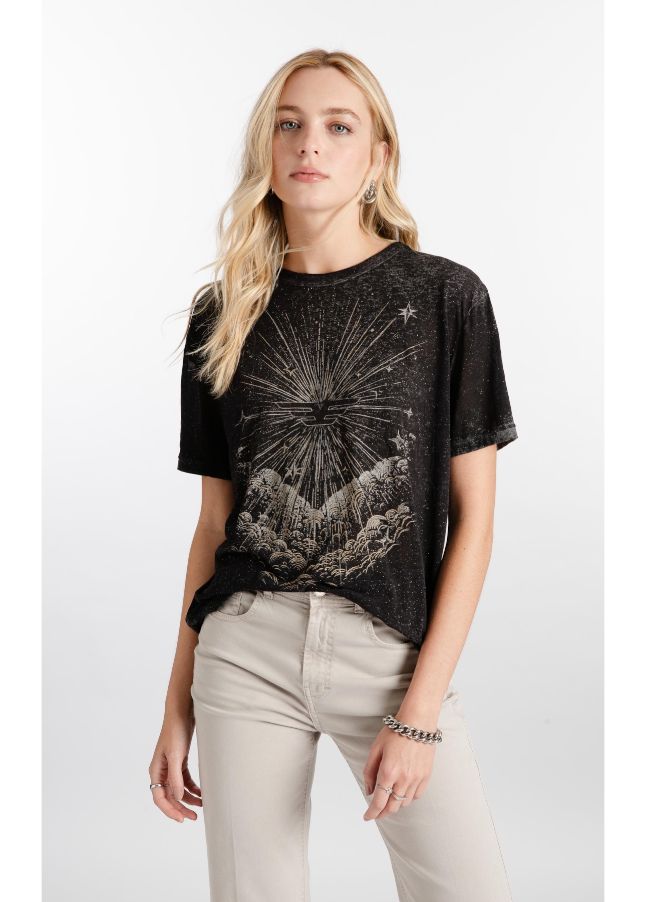 Blusa Devore Easa Mirror Mystc Preto