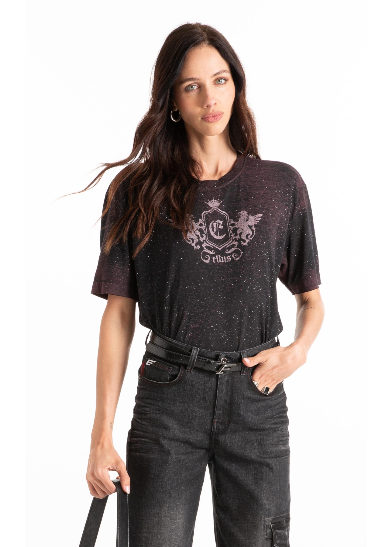 Blusa Devore Greatest Loose Mauve