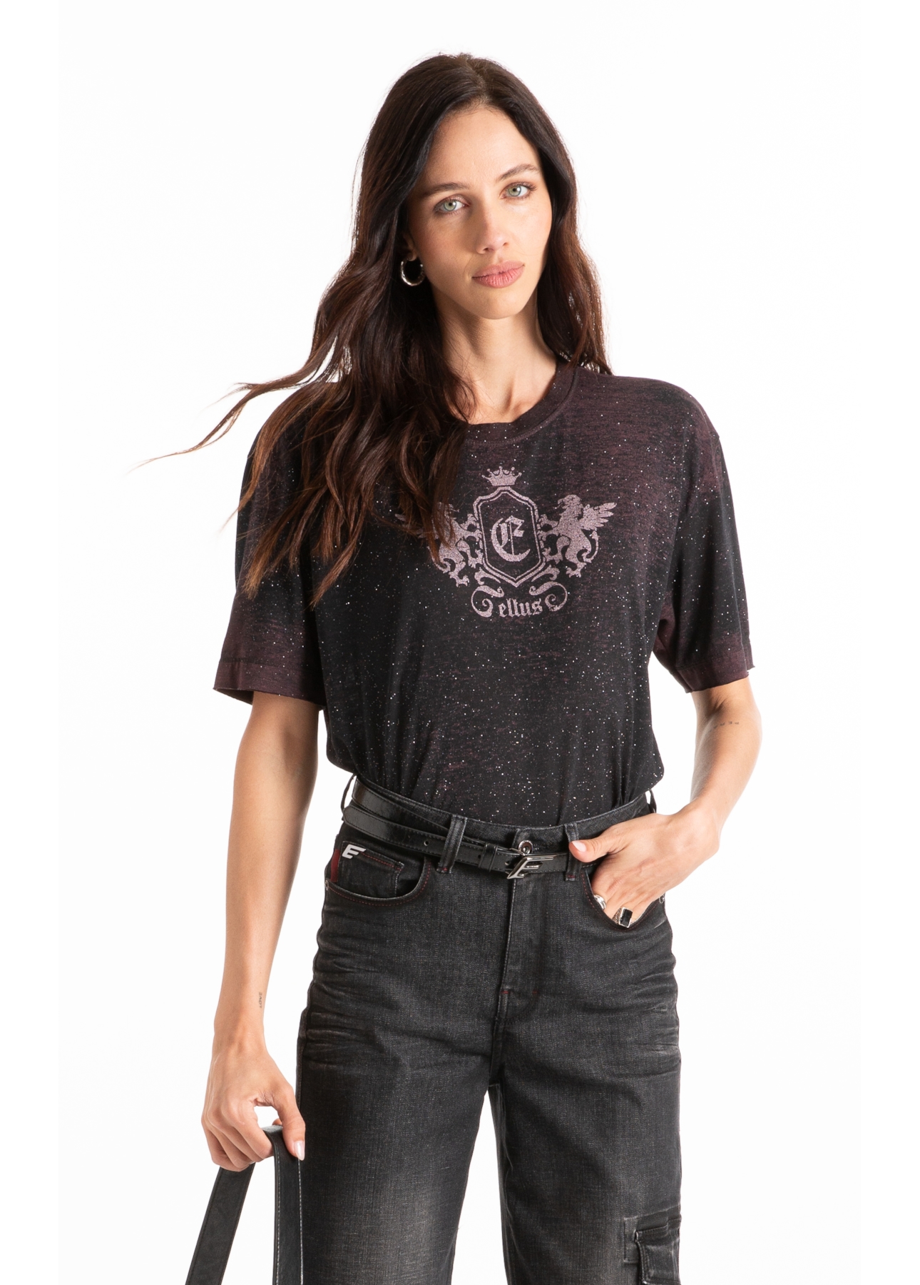 Blusa Devore Greatest Loose Mauve