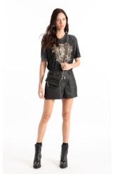 Blusa Devore Nouveau Loose Preto