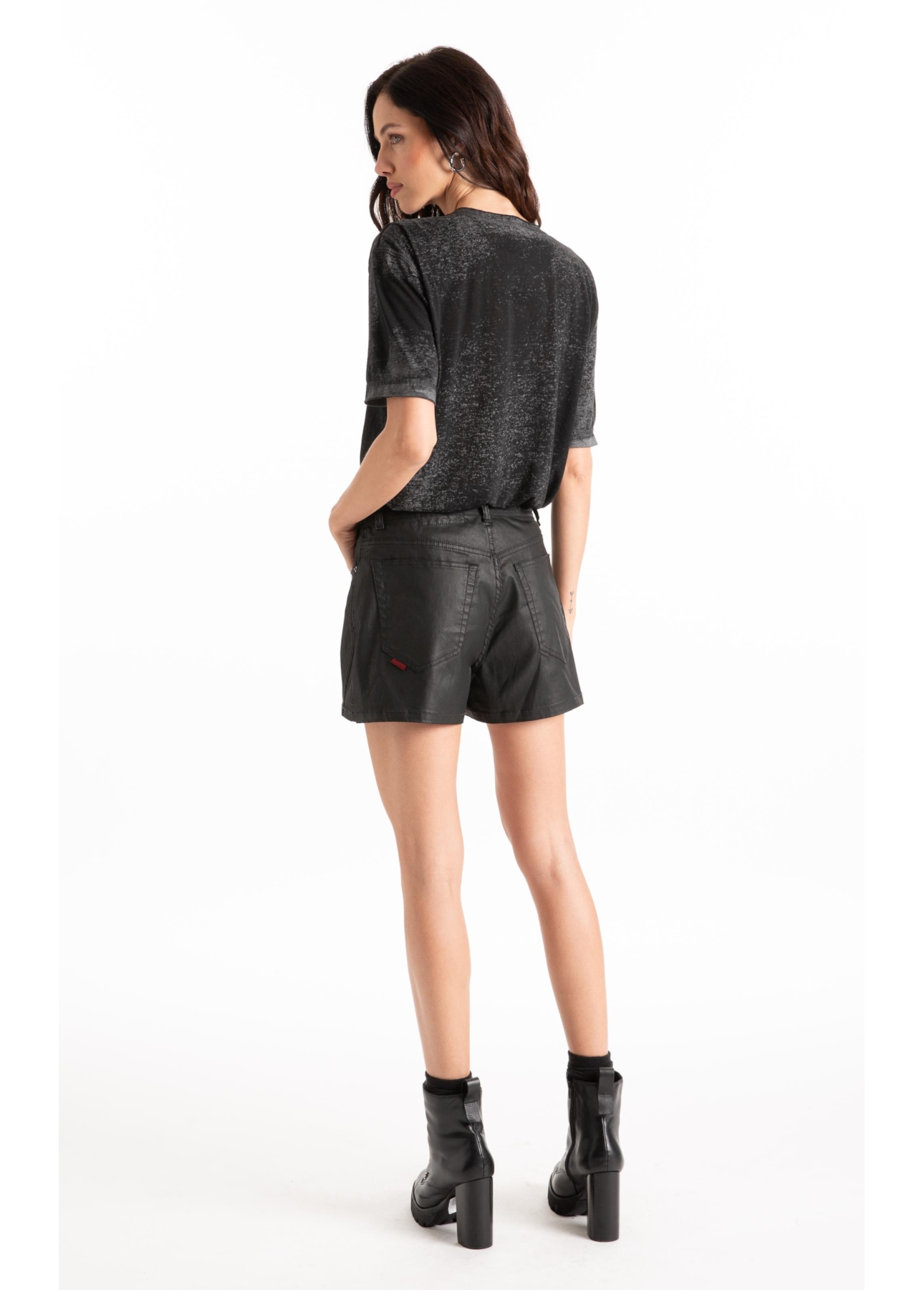 Blusa Devore Nouveau Loose Preto
