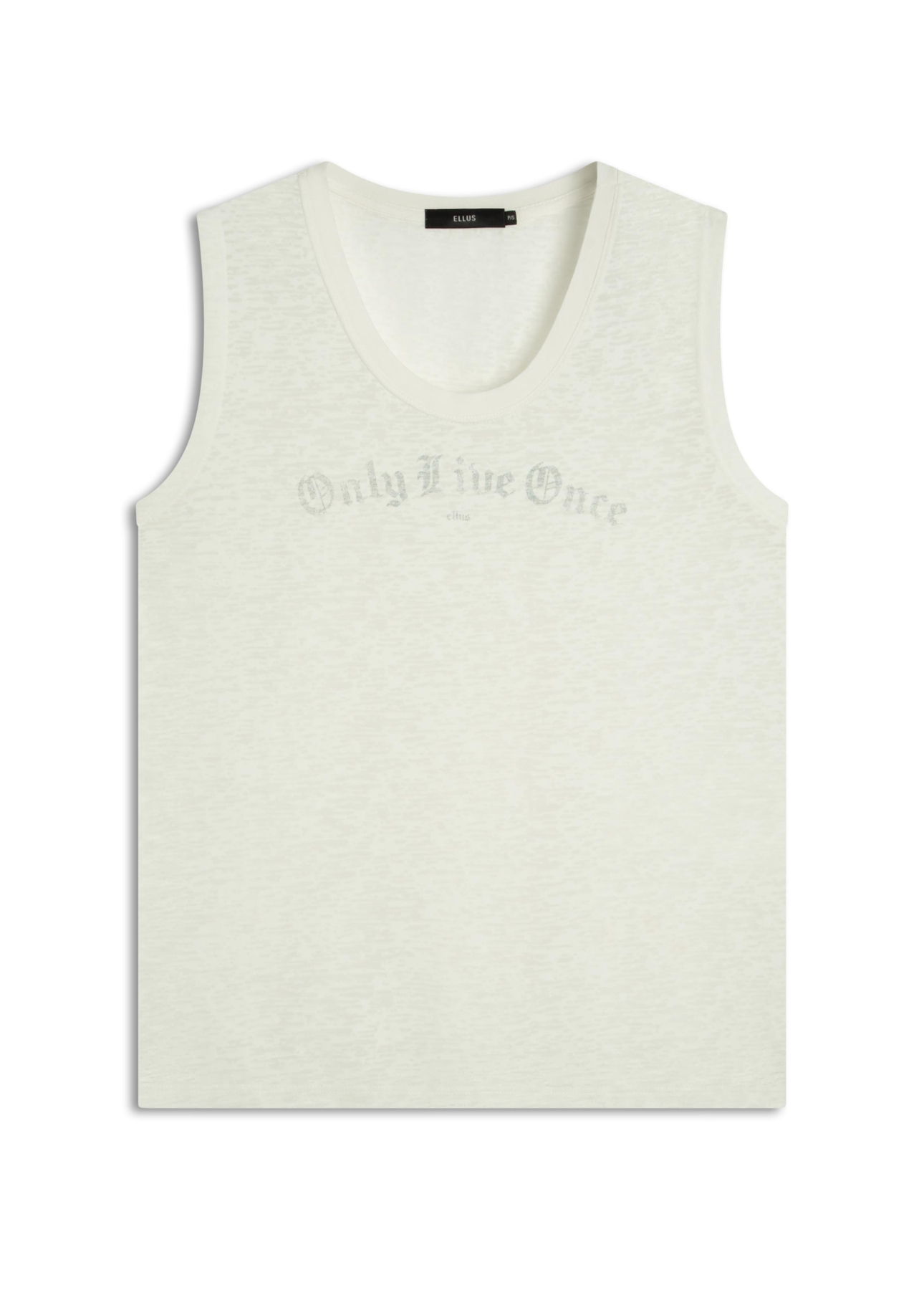 Blusa Devore Only Live Once Off White