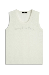 Blusa Devore Only Live Once Off White