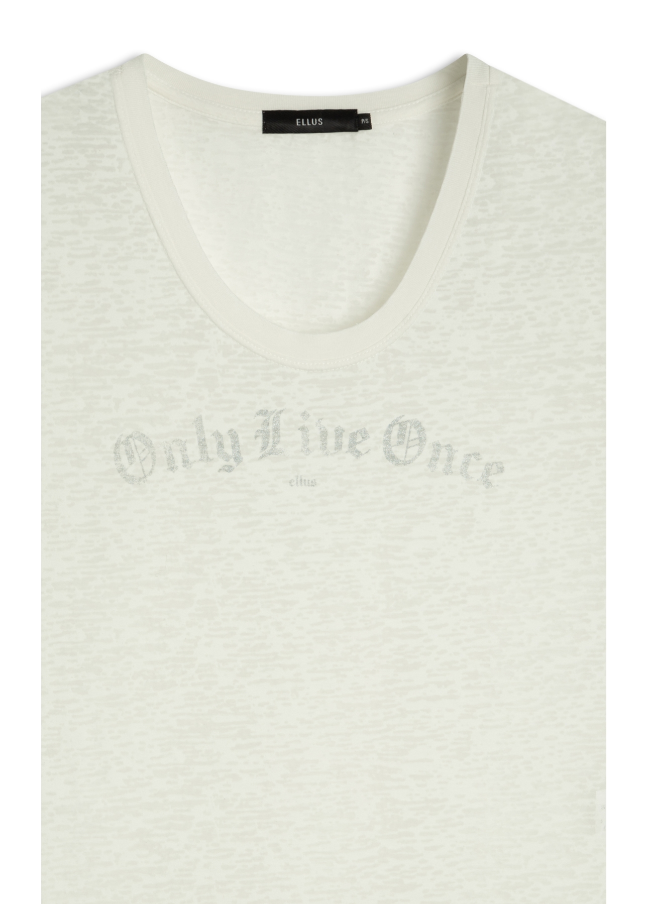 Blusa Devore Only Live Once Off White