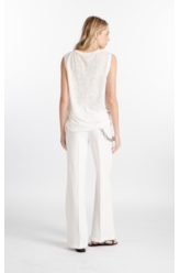 Blusa Devore Only Live Once Off White