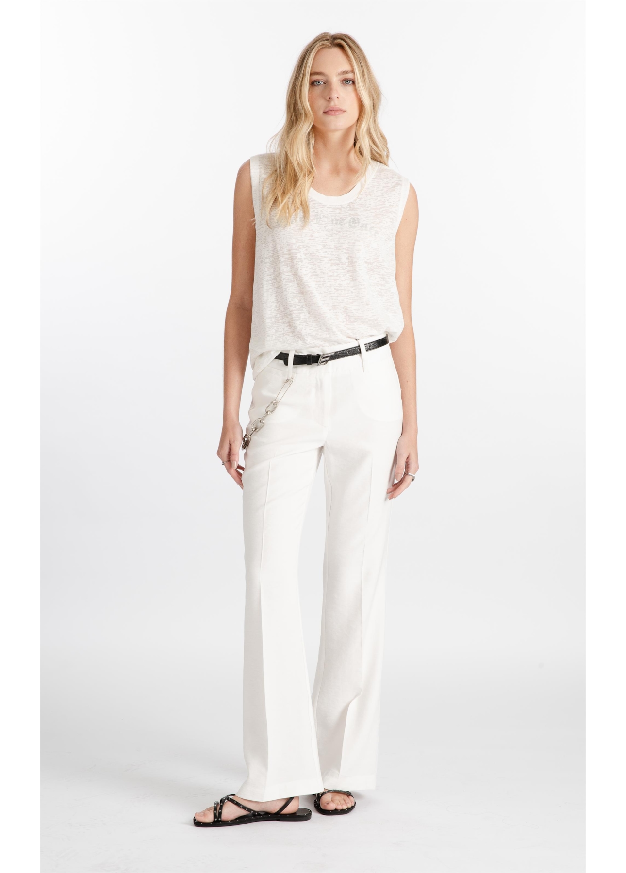 Blusa Devore Only Live Once Off White