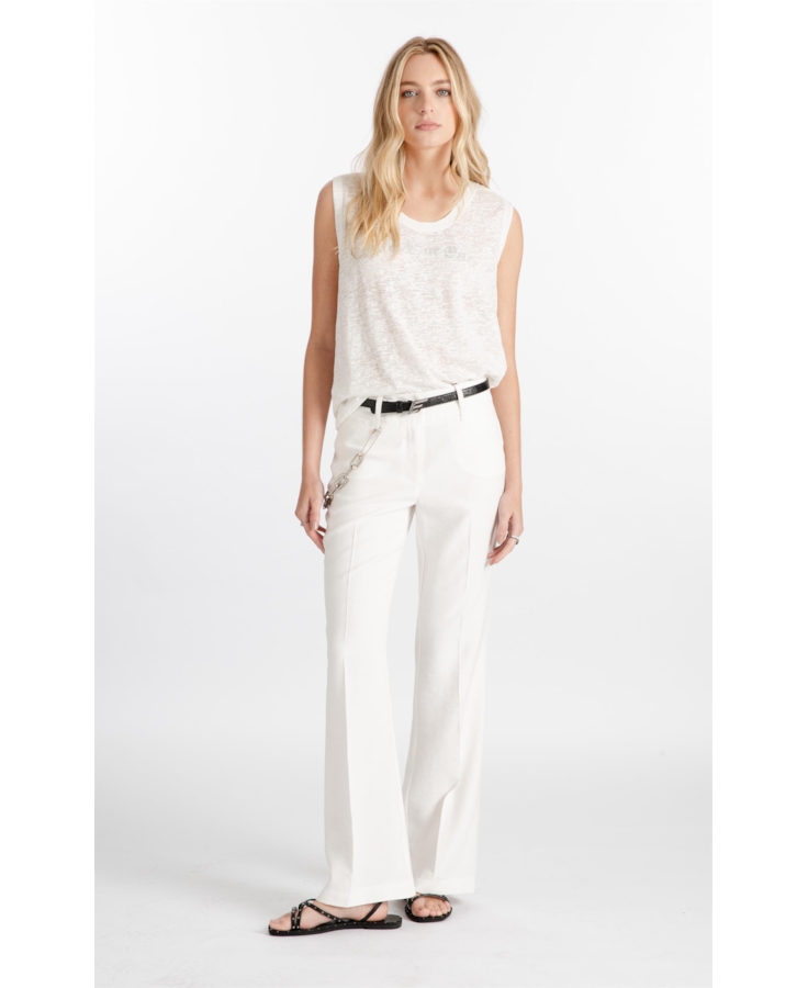 Blusa Devore Only Live Once Off White
