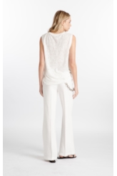 Blusa Devore Only Live Once Off White