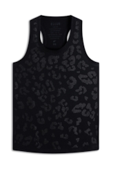 Blusa Devore Sleeveless Animal Print Preto