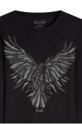 Blusa Eagle Baby Look Preto