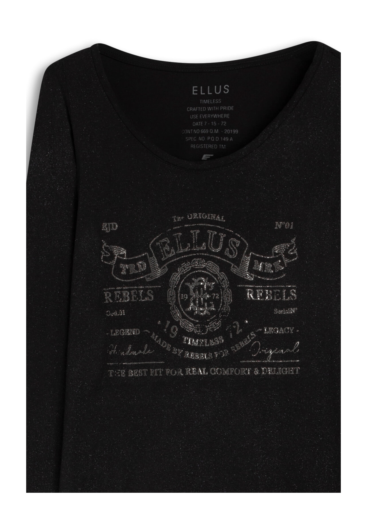 Blusa Eagle Satin Pearl Preto