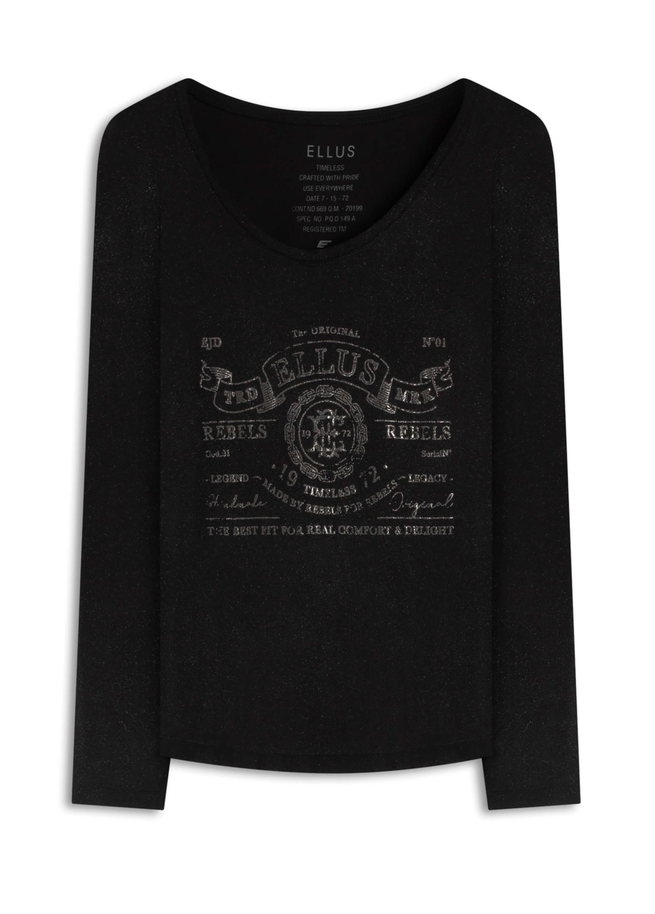 Blusa Eagle Satin Pearl Preto
