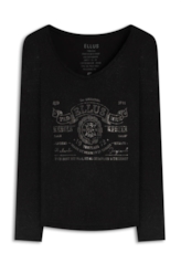 Blusa Eagle Satin Pearl Preto