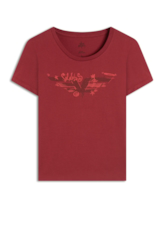 Blusa Easa Graffiti Ellus Cereja
