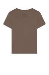 Blusa Easa Graffiti Ellus Dark Brown