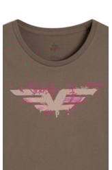 Blusa Easa Graffiti Ellus Dark Brown