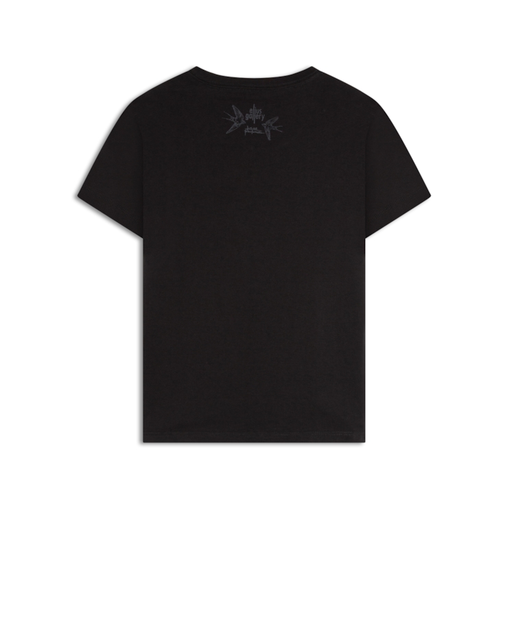 Blusa Easa Graffiti Ellus Preto