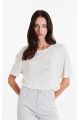 Blusa Easa Mystic Circle Off White