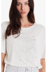 Blusa Easa Mystic Circle Off White