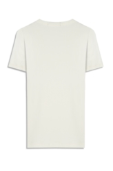Blusa Ellus Baby Look Canelada Hotfix Off White