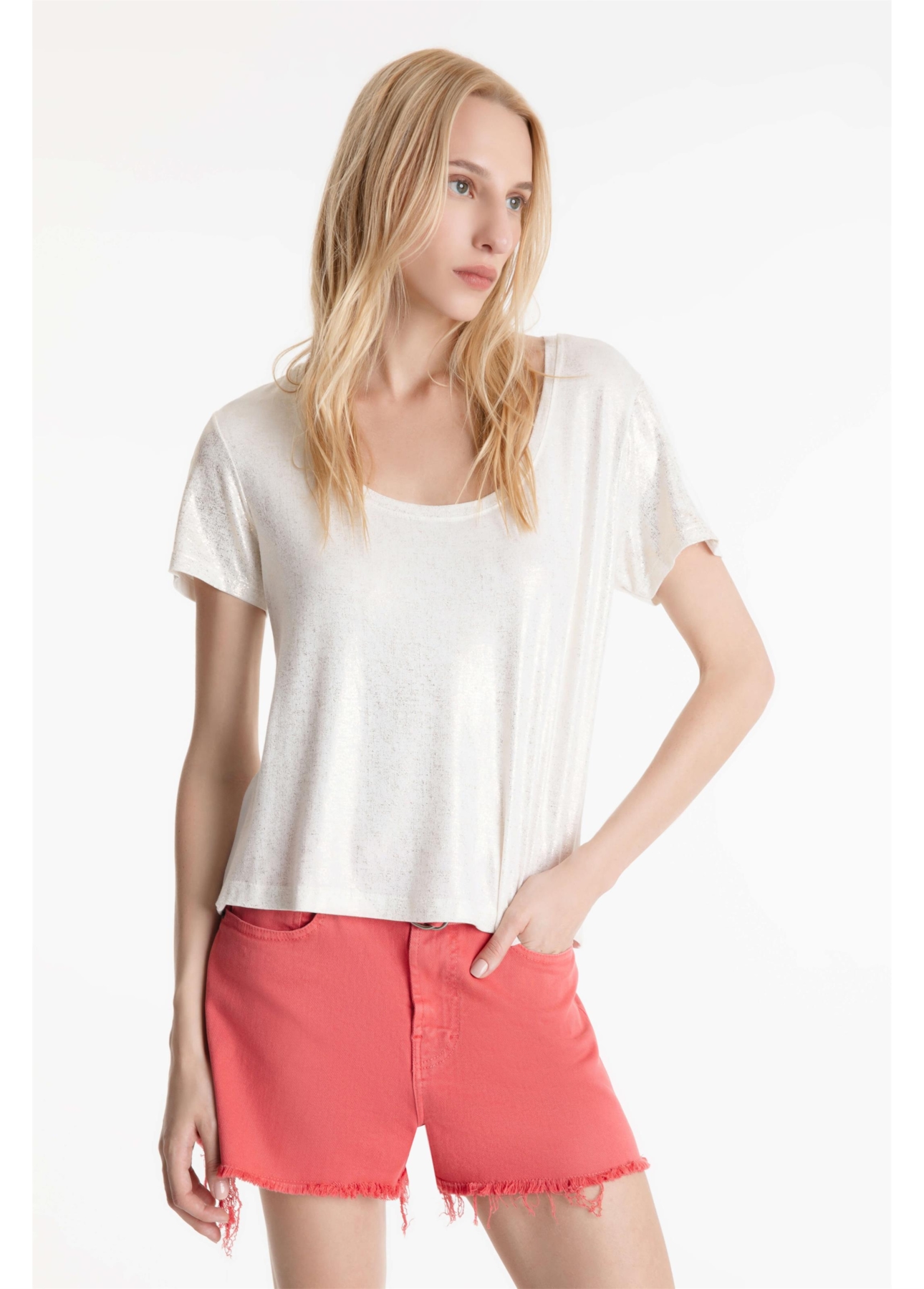 Blusa Ellus Barcelona Visco Off White