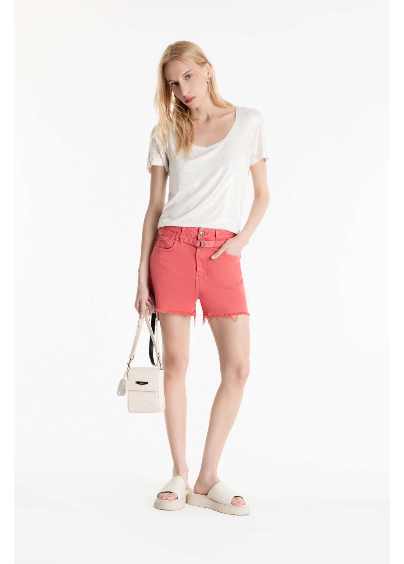 Blusa Ellus Barcelona Visco Off White