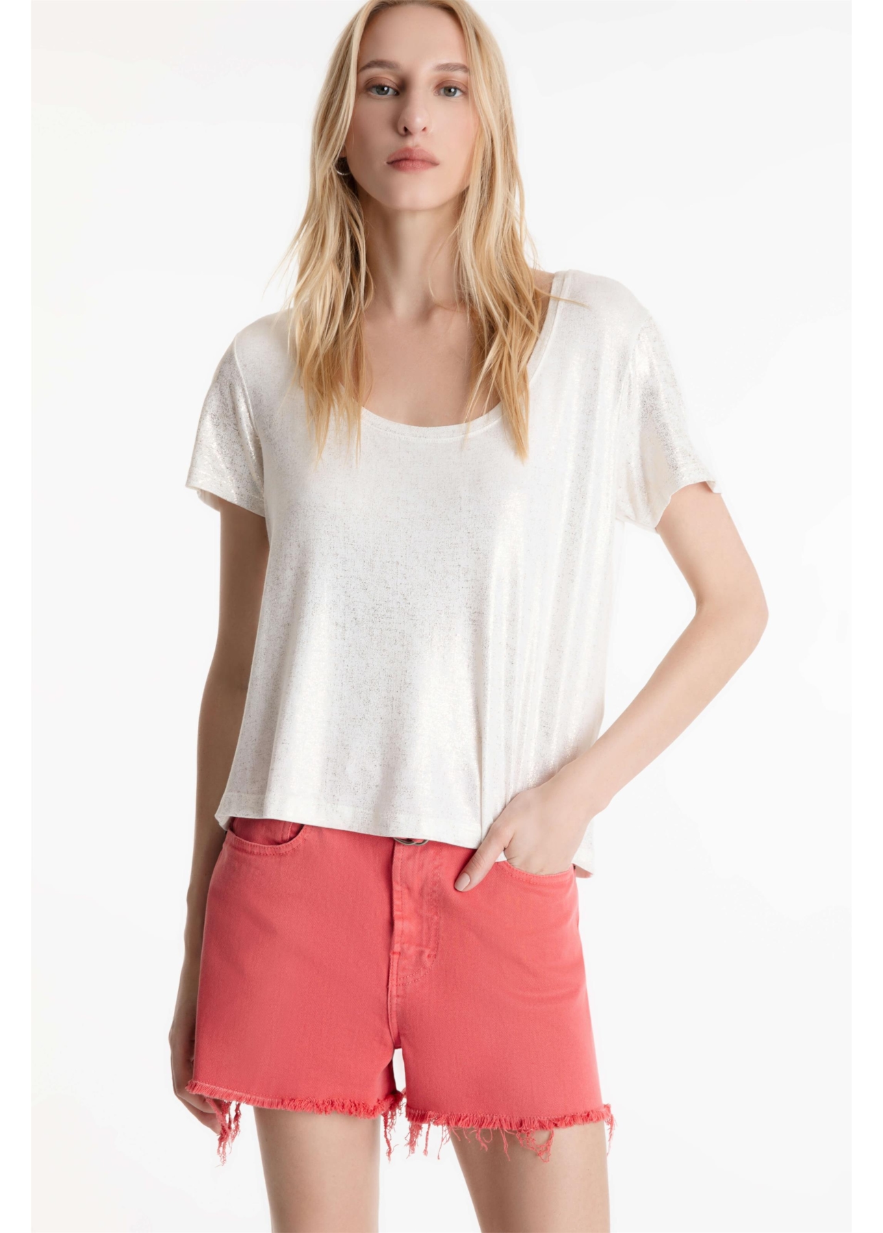 Blusa Ellus Barcelona Visco Off White