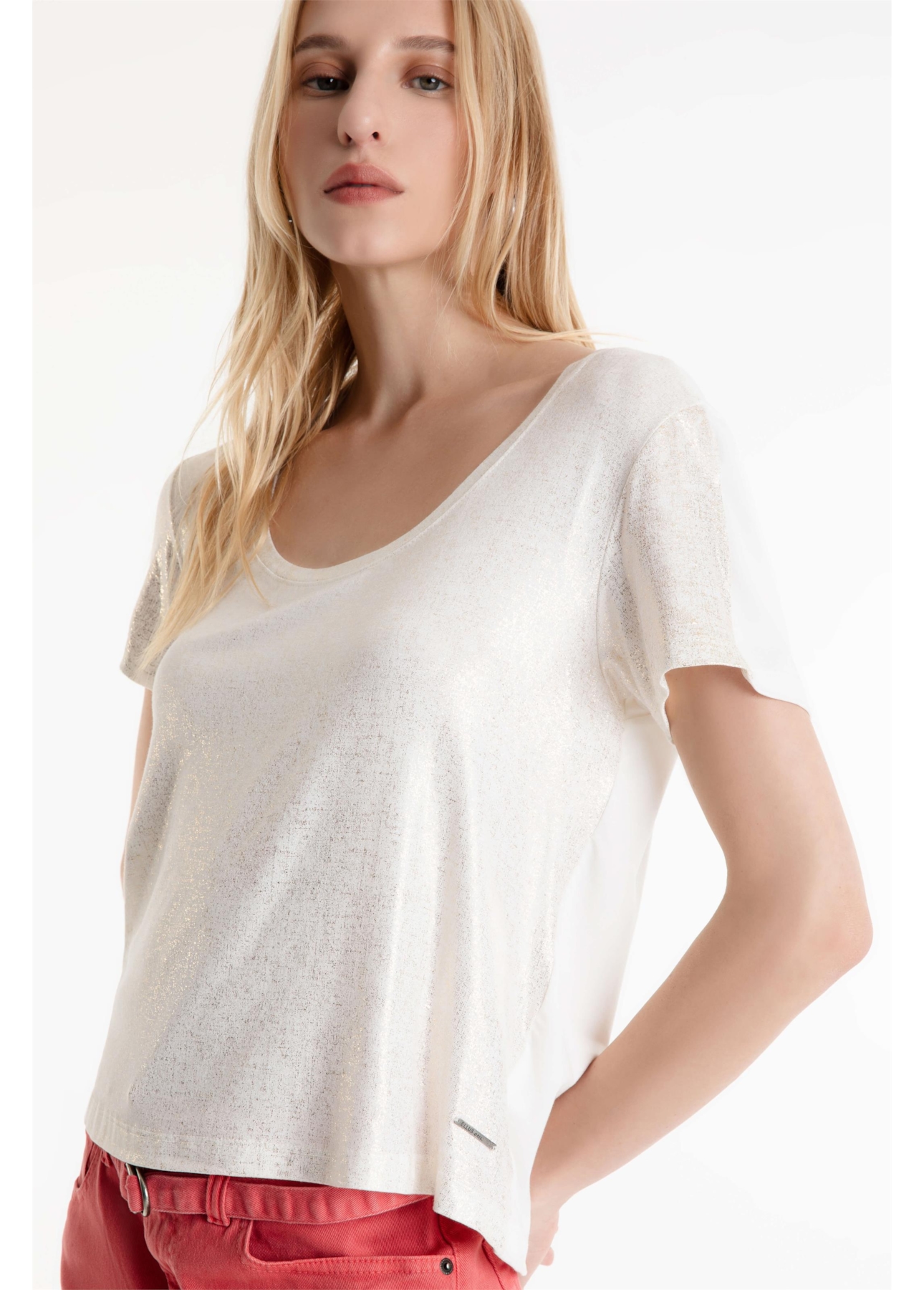 Blusa Ellus Barcelona Visco Off White