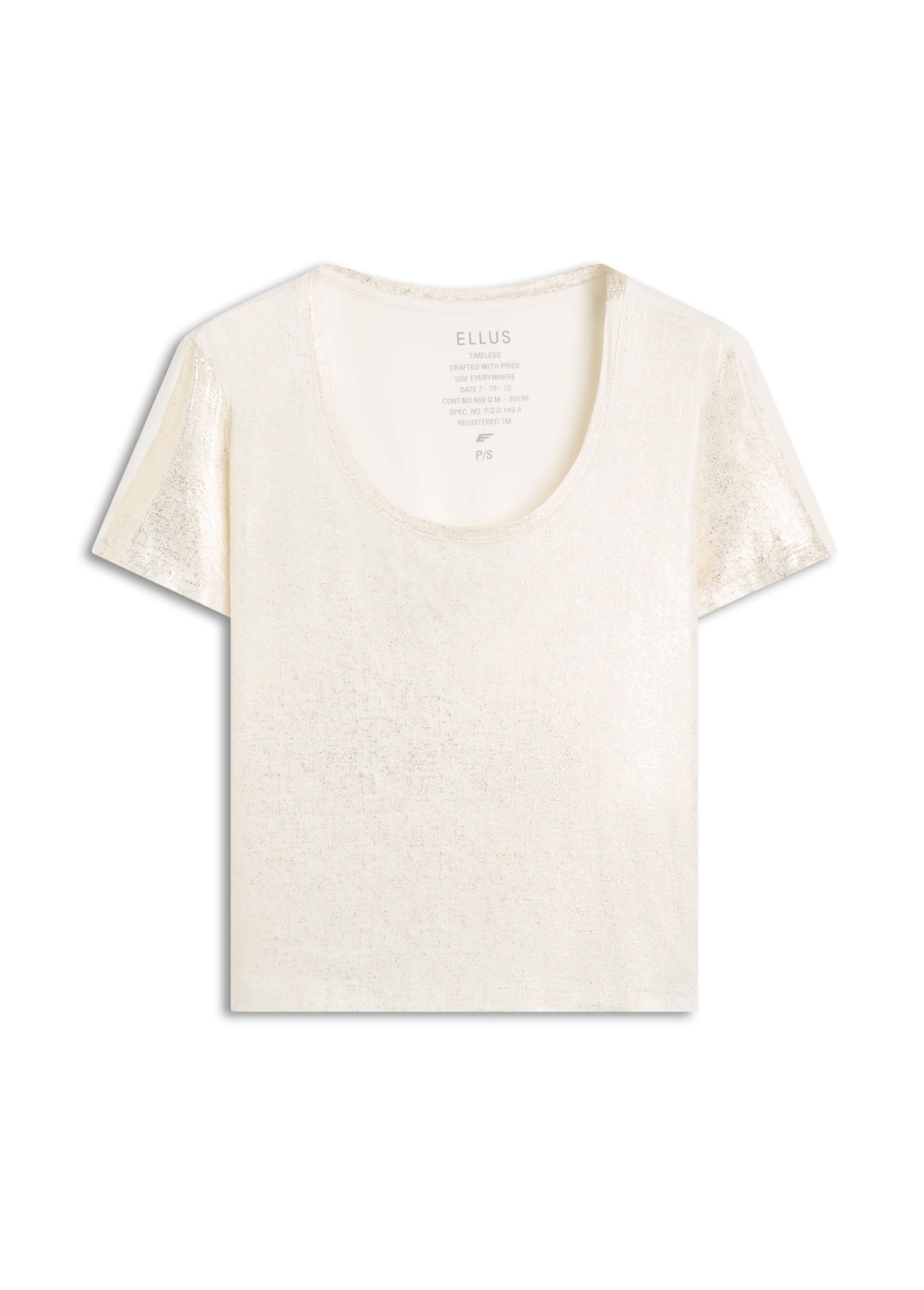 Blusa Ellus Barcelona Visco Off White