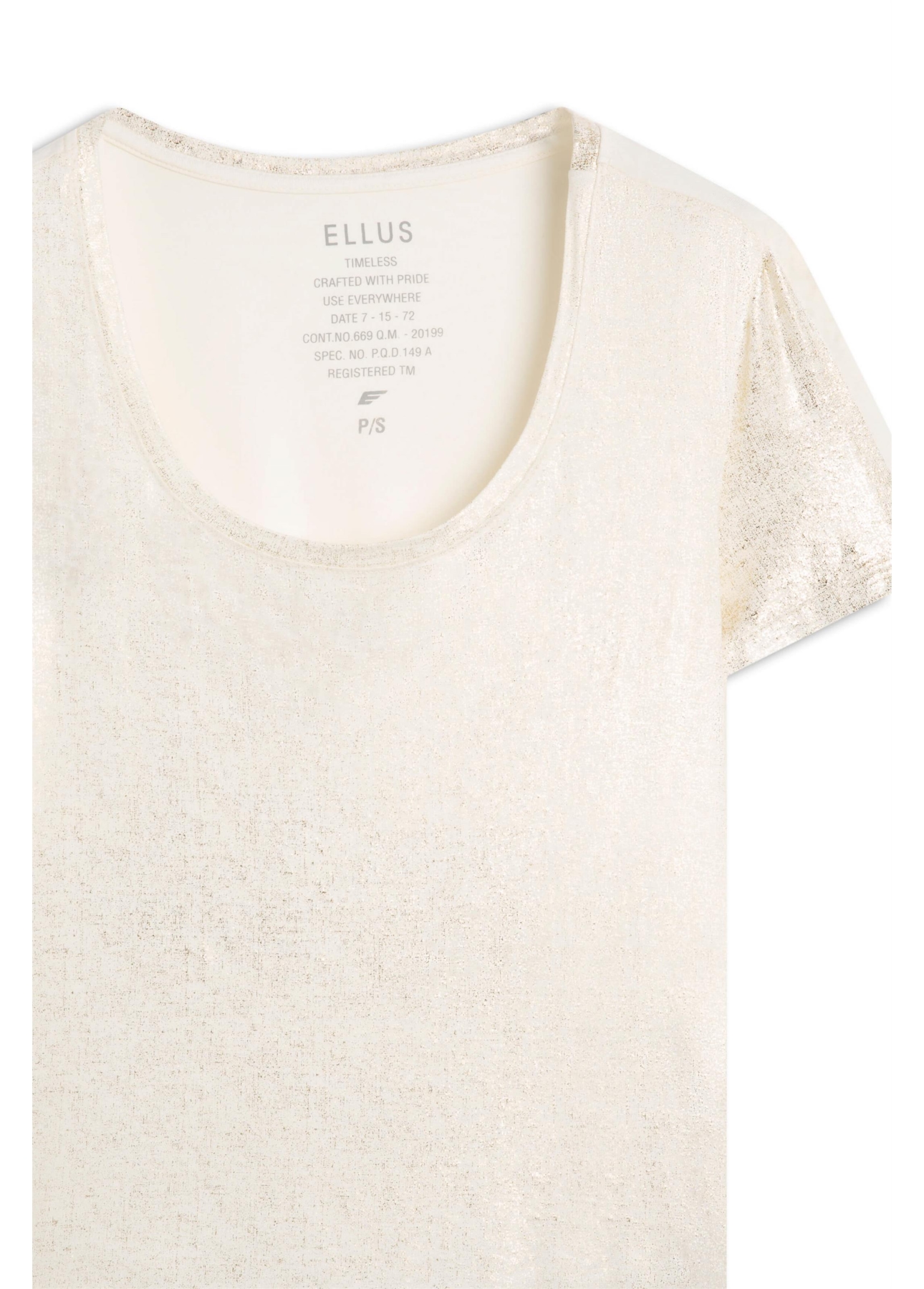 Blusa Ellus Barcelona Visco Off White