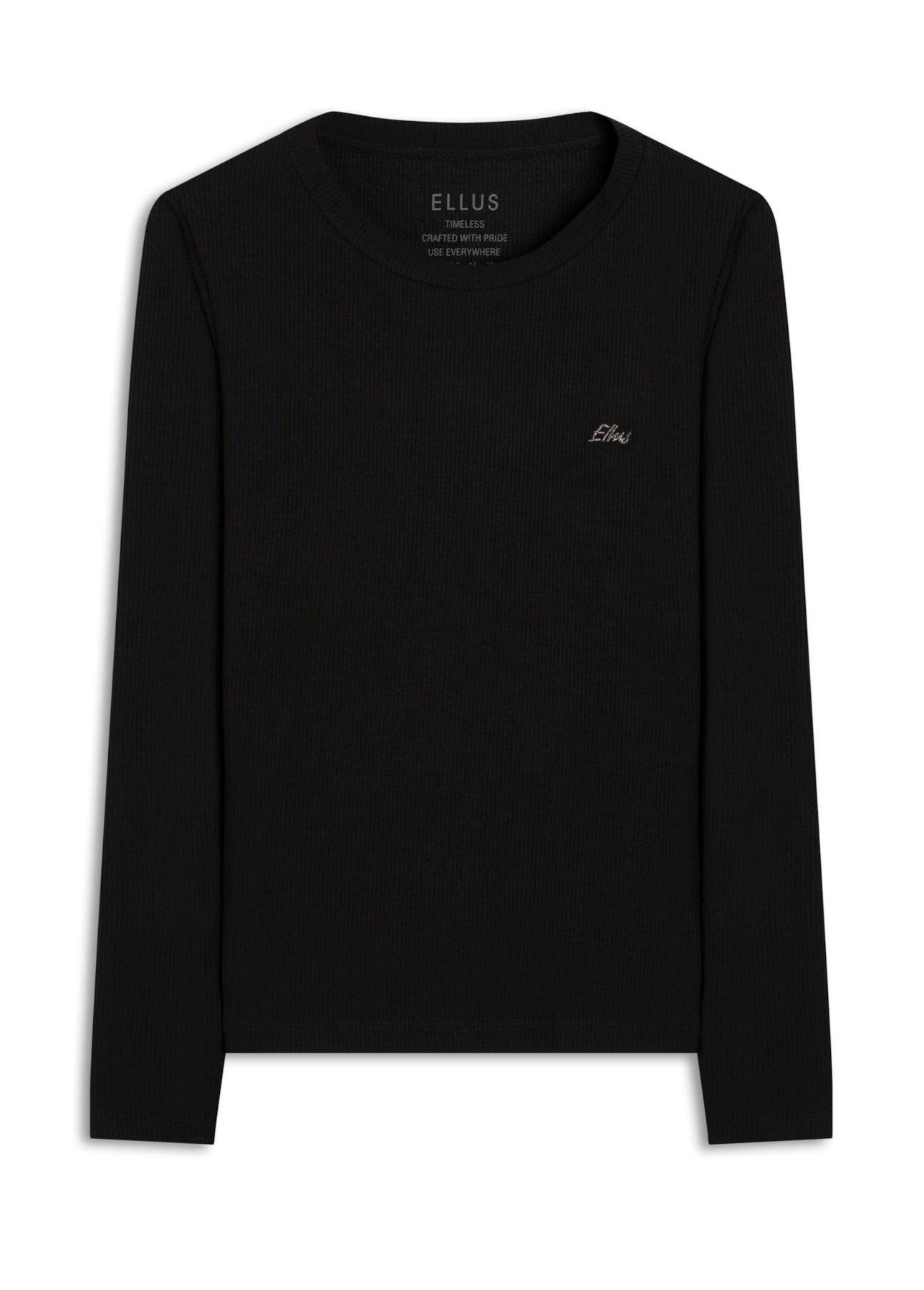 Blusa Ellus Basic Rib Dec Preto