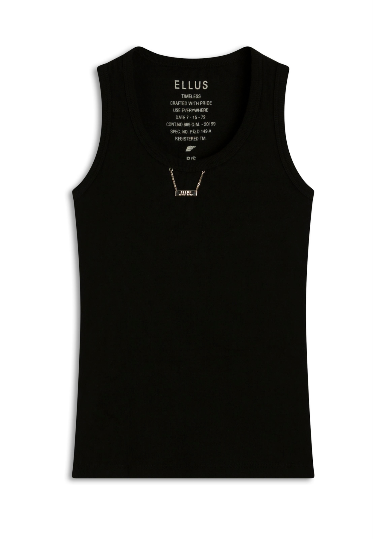 Blusa Ellus Basic Sleeveless Preto