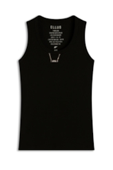 Blusa Ellus Basic Sleeveless Preto